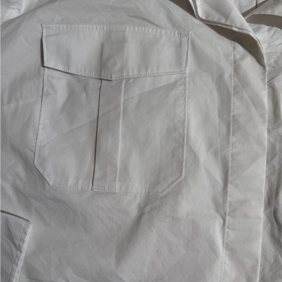 Good American White Button-Up Down Shirt Size 5 Long Sleeves Work Clothes - Picture 5 of 8